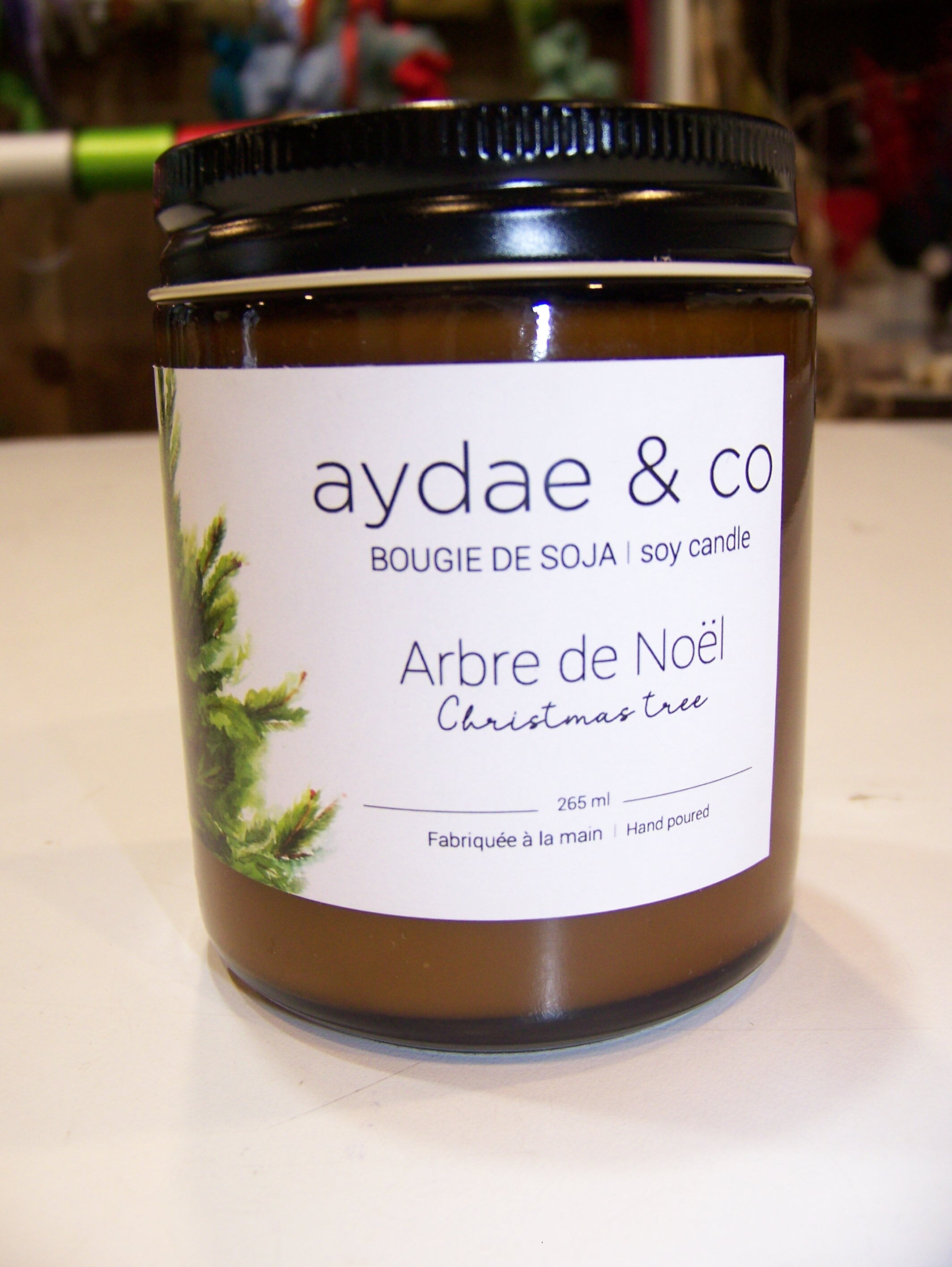 chandelle cire de soya